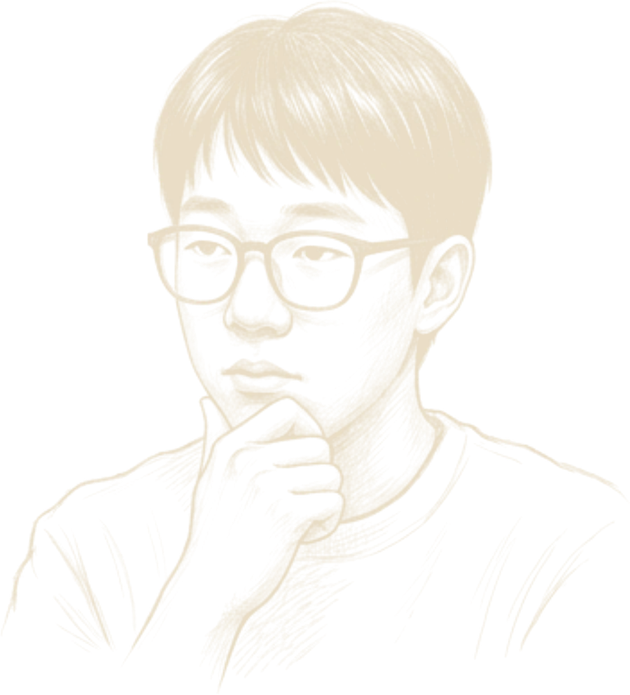 정의서 — 연필 스케치 초상