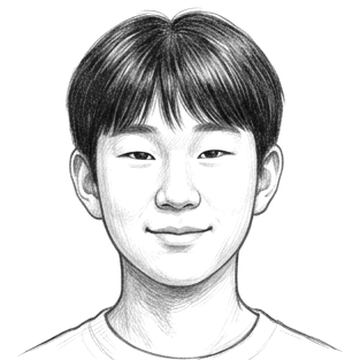 정준기 연필 스케치 프로필