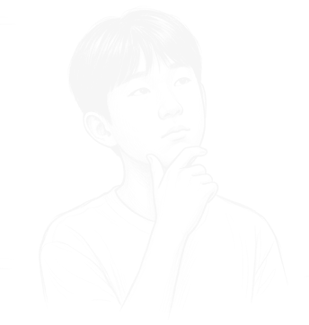정준기 — 생각하는 모습 연필 스케치